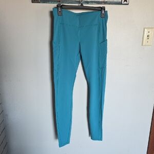 Teal High-Waisted Leggings